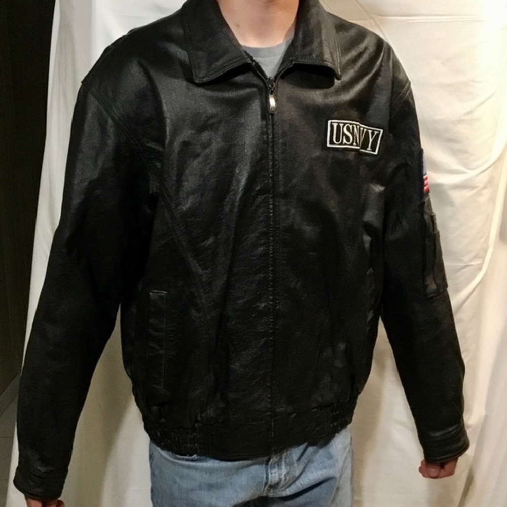 USA Leather Black Leather Jacket